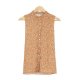 Stunning Print Front Button Placket Sleeveless Top